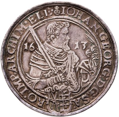 купить Германия, Саксония талер 1613 Иоганн Георг I и его брат Август