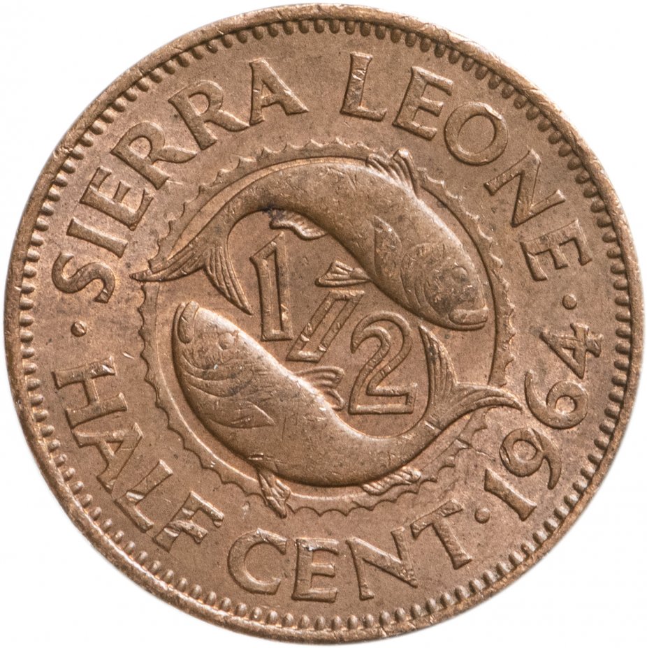купить Сьерра-Леоне 1/2 цента (cent) 1964