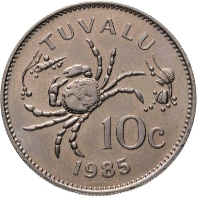купить Тувалу 10 центов (cents) 1985