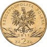 Купить Польша 2 злотых 2011 "Животный мир Польши: Европейский бaрсук"