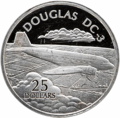купить Соломоновы острова 25 долларов 2003 "Самолеты мира: Дуглас DC-3"