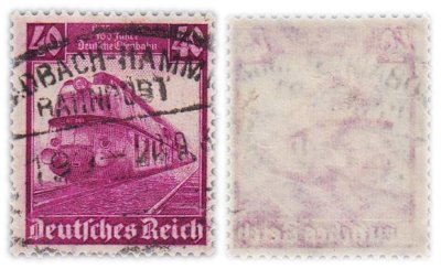 купить Германия, Третий Рейх 40 рейхспфеннигов 1935 "Юбилейный выпуск, посвященный 100-летию немецких железных дорог"