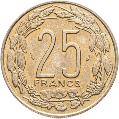 купить Центральная Африка (BEAC) 25 франков (francs) 1992