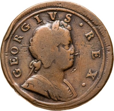 купить Великобритания 1/2 пенни 1722