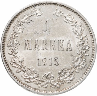 Купить 1 марка (markka) 1915 S, монета для Финляндии