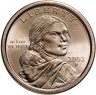 Купить США 1 доллар (dollar) 2003  "Sacagawea dollar (Сакагавея доллар - парящий орёл)" знак монетного двора "P" - Филадельфия