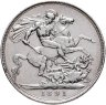 Купить Великобритания 1 крона 1891 в слабе Монетник. ру AU det чистка удар
