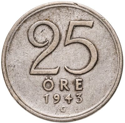купить Швеция 25 эре (ore) 1943