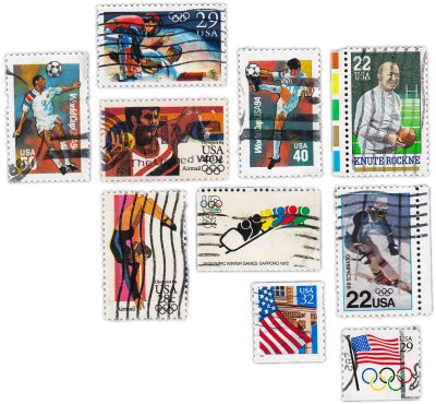 купить США набор из 10 марок "Спорт и Олимпийские игры"