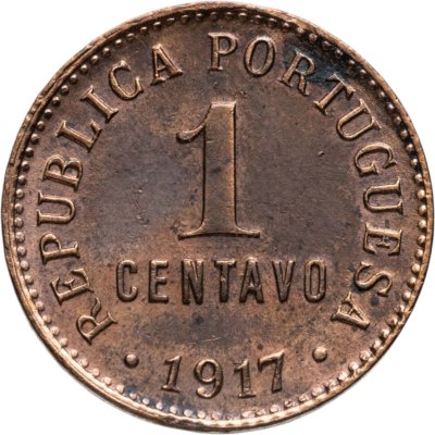 купить Португалия 1 сентаво (centavo) 1917