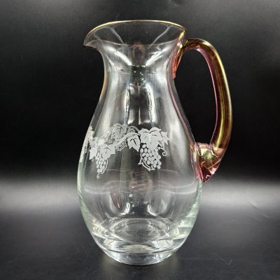 купить Кувшин "Лоза", фирма "Rona", стекло, люстр, золочение, Словакия, 2010-2025 гг.