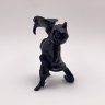 Купить Подсвечник "Кот в сапогах", автор Гилев А.С, чугун, крашение, Каслинский чугунолитейный завод (Касли), СССР, 1970-1980 гг.