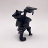Купить Подсвечник "Кот в сапогах", автор Гилев А.С, чугун, крашение, Каслинский чугунолитейный завод (Касли), СССР, 1970-1980 гг.
