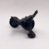 Купить Подсвечник "Кот в сапогах", автор Гилев А.С, чугун, крашение, Каслинский чугунолитейный завод (Касли), СССР, 1970-1980 гг.