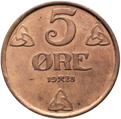 купить Норвегия 5 эре (ore) 1928