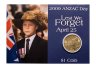 Купить Австралия 1 доллар 2009 "АНЗАК - Сухопутные войска - Lest We Forget" в буклете