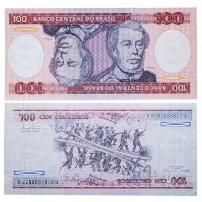 купить Бразилия 100 крузейро 1981-1984 года (Pick 198b)