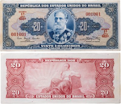 купить Бразилия 20 крузейро 1961-1963