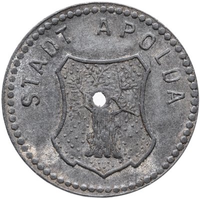 купить Германия "Апольда" 5 пфеннигов 1918 нотгельд