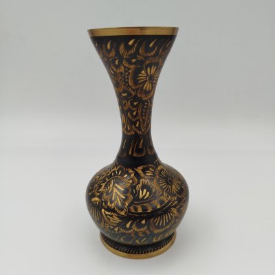 купить Ваза в восточном стиле с растительным узором, латунь, гравировка, Индия, 1970-1990 гг.