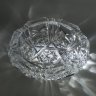 Купить Пепельница настольная с резным геометрическим декором, хрусталь, алмазная грань, СССР, 1970-1990 гг.
