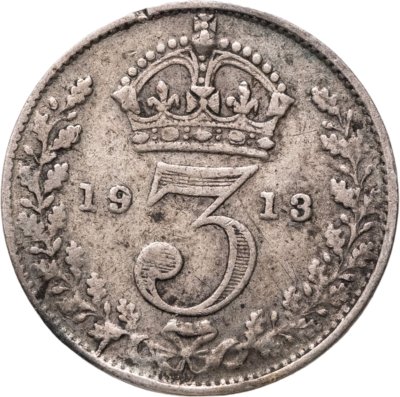 купить Великобритания 3 пенса (pence) 1913