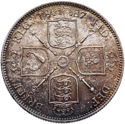 купить Великобритания 2 шиллинга (флорин, shillings) 1887