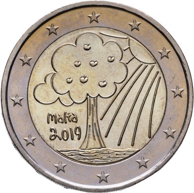 купить Мальта 2 евро (euro) 2019 "Природа и окружающая среда"