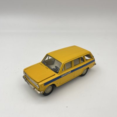 купить Модель автомобиля "ВАЗ-2102" (Милиция), авторская модель, металл, пластик, СССР, 1970-1990 гг.