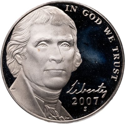купить США 5 центов (cents) 2007 Джефферсон Никель