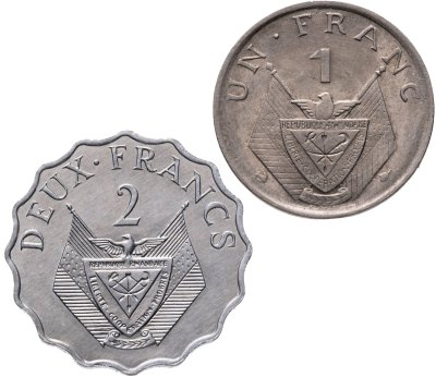 купить Руанда набор 2 монет 1965-1970