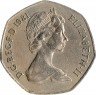 Купить Великобритания 50 пенсов 1969 - 1983