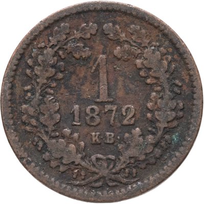 купить Венгрия 1 крейцер (krajczar) 1872