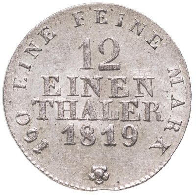 купить Германия Саксония 1/12 талера 1819