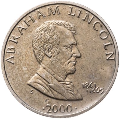 купить Либерия 5 долларов 2000 "Авраам Линкольн (1861-1865)"