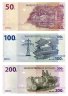 Купить Демократическая Республика Конго, набор из 3 банкнот 50, 100, 200 франков 2013
