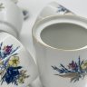 Купить Сервиз чайно-кофейный с цветочным декором на 4 персоны (10 предметов), фарфор, деколь, золочение, Colditz (Кольдиц), ГДР, 1960-1990 гг.