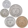 Купить Кипр полный годовой набор монет для обращения 1971 (5 шт.)