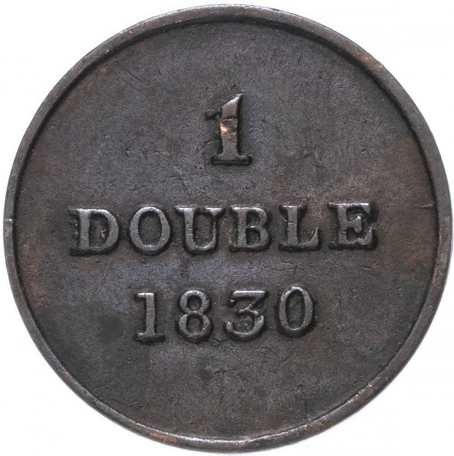 купить Гернси 1 дубль (double) 1830
