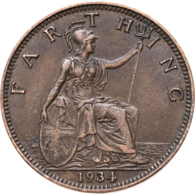 купить Великобритания 1 фартинг (farthing) 1934