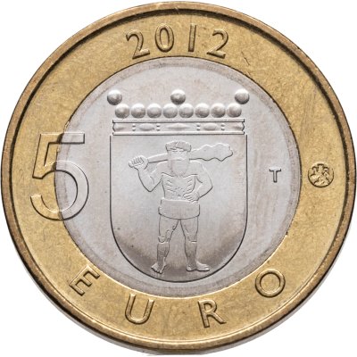 купить Финляндия 5 евро 2012 "Исторические регионы Финляндии. Строения - Лапландия"