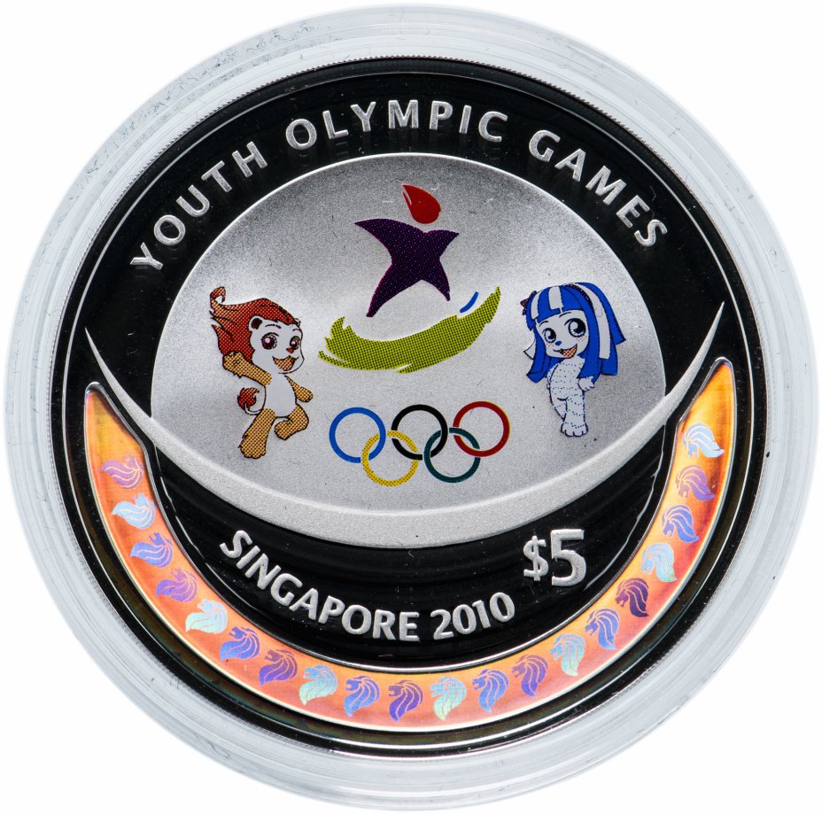 купить Сингапур 5 долларов 2010 «Олимпийские игры»