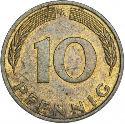 купить Германия 10 пфеннигов 1990