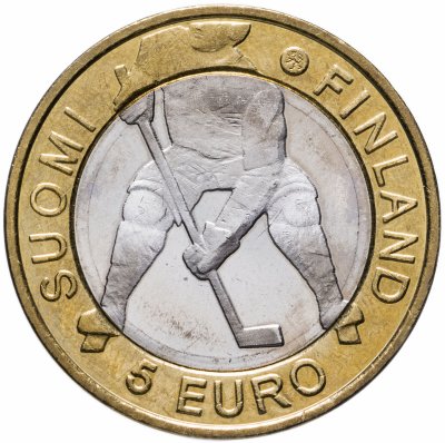 купить Финляндия 5 евро 2012 "76-й Чемпионат мира по хоккею с шайбой 2012 года в Хельсинки и Стокгольме"