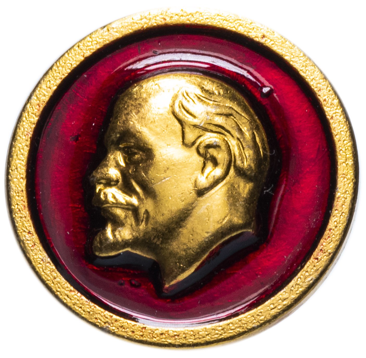 Значок СССР 1988г "Ленин" Круглый, Булавка стоимостью 119 руб.