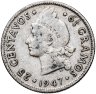 Купить Доминикана 25 сентаво (centavos) 1947