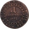 Купить Австрия 1 крейцер 1812, знак монетного двора "B"