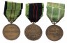 Купить Подборка из 3 медалей "Медаль вооруженного Сопротивления", "Медаль гражданского неповиновения", "Медаль гражданского Сопротивления", 1946-1951 гг.