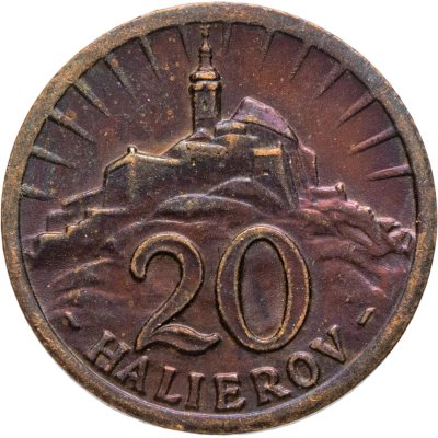 купить Словакия 20 геллеров (halierov) 1940