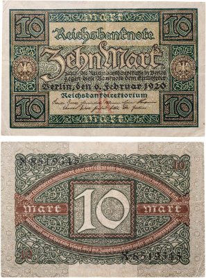 купить Германия 10 марок 1920